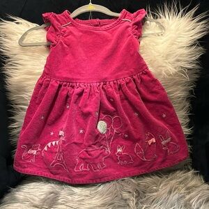 Gymboree Embroidered Girls Pink Dress, size 6-12 months